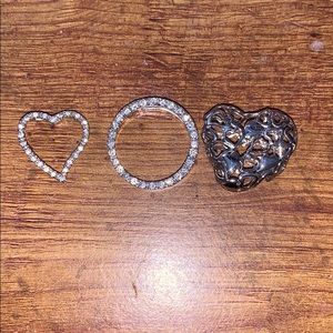 Sterling silver necklace charms